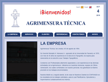 Tablet Screenshot of agrimensuratecnica.com